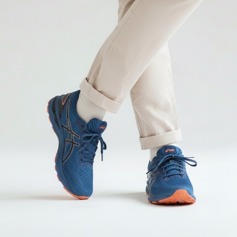Asics Blue and Orange Sneakers Size 13
